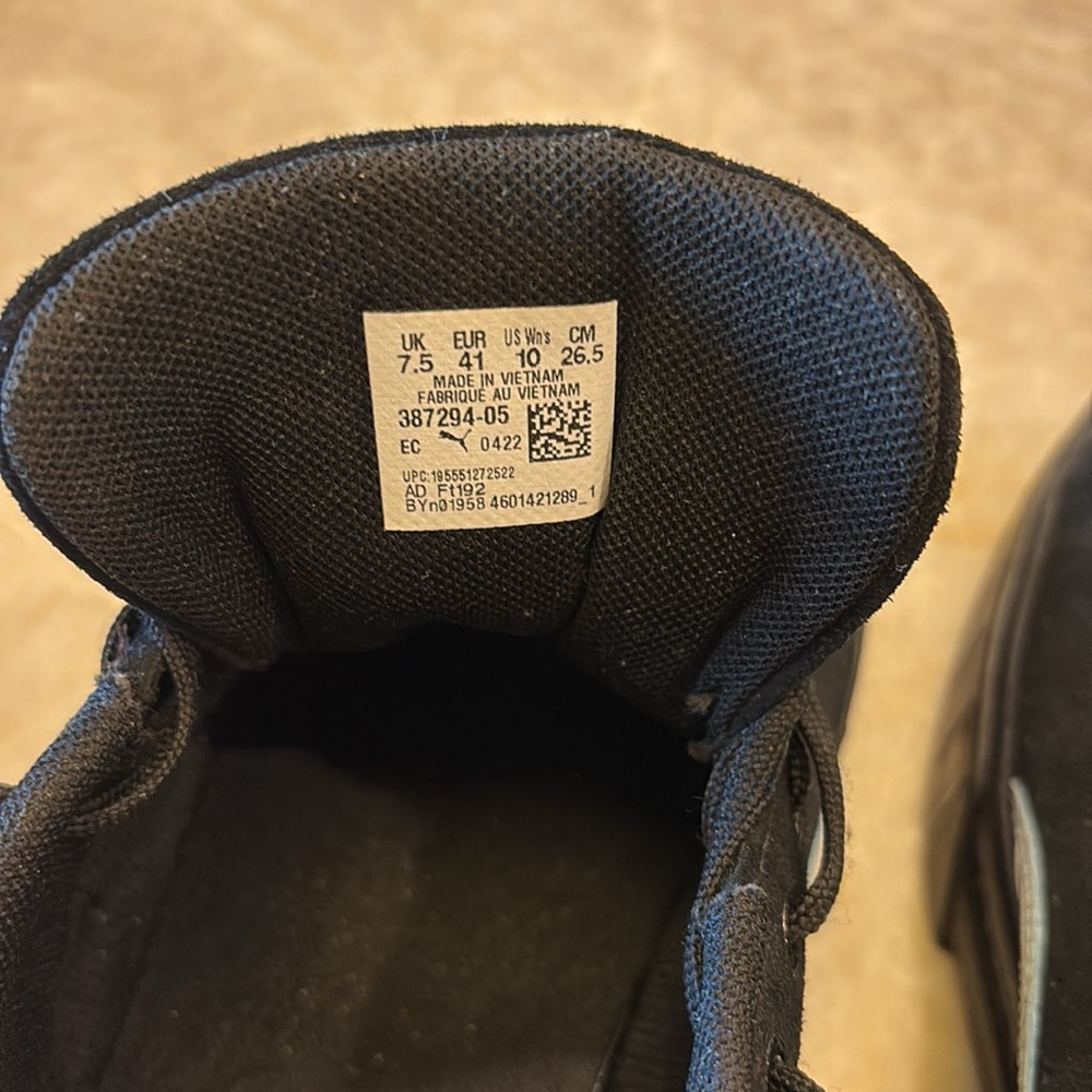 PUMA size 10 women's Mayze Sd X Dua Lipa Sneakers in Black - Picture 5 of 11